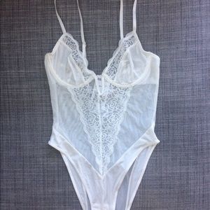 Sexy lace thong bodysuit